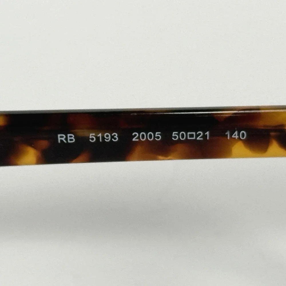 Ray-Ban 5193‎ 2005 Eyeglasses Frame Only 50-21-140 Brown Tortoise Shell Round